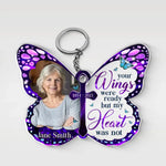 Custom Photo Memorial Butterfly Gifts - Personalized Acrylic Keychain