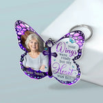 Custom Photo Memorial Butterfly Gifts - Personalized Acrylic Keychain