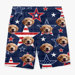Custom Photo Certified Aquaholic - Dog & Cat Personalized Custom Tropical Hawaiian Aloha Men Beach Shorts - Summer Vacation Gift, Birthday Party Gift For Dog Lovers
