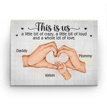 Home Is Where Family Is - Family Personalized Custom Horizontal Rectangle Shaped Building Brick Blocks - Gift For Family Members