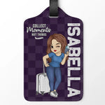 Travel Is My Therapy, Confirmed - Travel Personalized Custom Luggage Tag - Holiday Vacation Gift, Gift For Adventure Travel Lovers