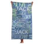 Summer Vibes - Family Personalized Custom Beach Towel - Summer Vacation Gift, Birthday Pool Party Gift For Family