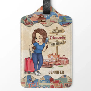 To Travel Is To Live - Travel Personalized Custom Luggage Tag - Holiday Vacation Gift, Gift For Adventure Travel Lovers