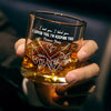 Love Is The Flower - Couple Personalized Custom Whiskey Glass - Gift For Husband Wife, Anniversary