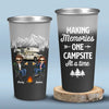 Making Memories At A Time - Camping Personalized Custom Aluminum Changing Color Cup - Gift For Husband Wife, Camping Lovers