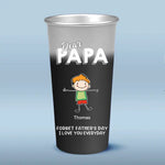 Dear Dad Forget Father's Day, I Love You Everyday - Family Personalized Custom Aluminum Changing Color Cup - Father's Day, Gift For Dad, Grandpa
