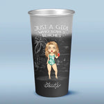 Life’s A Beach, Find Your Wave - Bestie Personalized Custom Aluminum Changing Color Cup - Summer Vacation Gift For BFF, Sisters