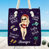 Beach Days And Best Friends Forever - Bestie Personalized Custom Beach Bag - Summer Vacation Gift For Best Friends, BFF, Sisters