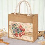A Grandma's Love Is Forever And Always - Family Personalized Custom Tote Gift Bags, Jute Tote Bags, Beach Bags - Gift For Grandma