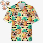 Custom Photo Catch The Wave - Dog & Cat Personalized Custom Unisex Tropical Hawaiian Aloha Shirt - Summer Vacation Gift, Gift For Dog Lovers