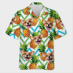 Custom Photo Fully Enjoy Tropical Summer Vibes - Dog & Cat Personalized Custom Unisex Tropical Hawaiian Aloha Shirt - Summer Vacation Gift, Gift For Dog Lovers