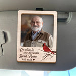 Custom Photo Butterfiles Appear When Loved Ones Are Near - Memorial Personalized Custom Car Visor Clip - Sympathy Gift For Family