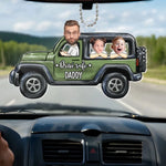 Custom Photo I Love Our Family Trip - Family Personalized Custom Car Ornament - Acrylic Custom Shaped - Gift For Dad, Kids