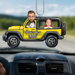 Custom Photo I Love Our Family Trip - Family Personalized Custom Car Ornament - Acrylic Custom Shaped - Gift For Dad, Kids