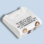 I Make Brow Contact Before I Make Eye Contact - Family Personalized Custom Unisex T-shirt, Hoodie, Sweatshirt - Gift For Grandma, Grandpa