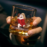 Your Shot Of Whiskey Loves You - Couple Personalized Custom Whiskey Glass - Gift For Husband, Wife, Couple