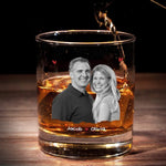 Custom Photo Husband Gift - Personalized Whiskey Glass