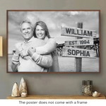 Custom Photo We Loved With A Love That Was More Than Love - Couple Personalized Custom Horizontal Poster - Gift For Couple, Husband, Wife