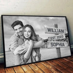 Custom Photo We Loved With A Love That Was More Than Love - Couple Personalized Custom Horizontal Poster - Gift For Couple, Husband, Wife