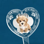 Custom Photo You Are Always An Angel In My Heart - Memorial Personalized Custom Stain Glass Style Acrylic Garden Stake - Sympathy Gift For Dog Lovers, Pet Owners