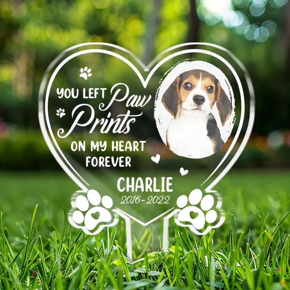 Miss You For The Rest Of Mine - Pet Memorial Personalized Wings Acrylic Garden Stake P104821