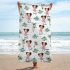 Serviette de plage personnalisée avec photo « Meilleure grand-mère de tous les temps » - Cadeau de vacances d'été pour grand-mère