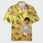 Custom Photo Summer Has Always Been My Favorite Season - Couple Personalized Custom Unisex Tropical Hawaiian Aloha Shirt - Summer Vacation Gift, Gift For Whiskey Lovers, Cocktail Lovers, Couples