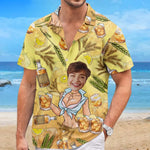 Custom Photo Summer Has Always Been My Favorite Season - Couple Personalized Custom Unisex Tropical Hawaiian Aloha Shirt - Summer Vacation Gift, Gift For Whiskey Lovers, Cocktail Lovers, Couples