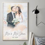 Custom Photo Wedding Gifts for Couples - Personalized Poster