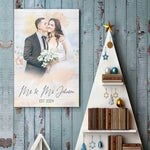 Custom Photo Wedding Gifts for Couples - Personalized Poster
