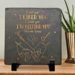 Custom Name Romantic Couple Gifts - Personalized Stone With Stand