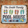 Together Is A Beautiful Place To Be - Family Personalized Custom Home Decor Metal Sign - House Warming Gift For Family Members