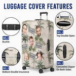 Custom Photo Family Trip Makes The Dream Trip - Family Personalized Custom Luggage Cover - Summer Vacation Gift For Family