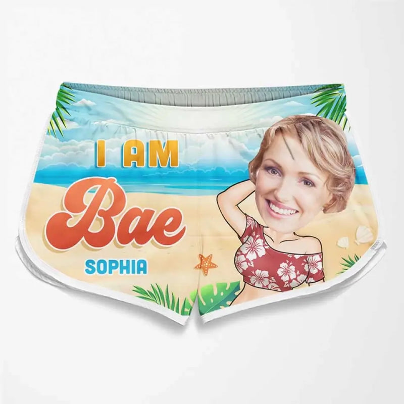 Custom Photo Summer Vibe - Funny Personalized Custom Tropical Hawaiian Aloha Couple Beach Shorts - Summer Vacation Gift, Birthday Party Gift For Husband Wife