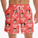 Custom Photo Braving New Worlds As A Family - Family Personalized Custom Tropical Hawaiian Aloha Men Beach Shorts - Summer Vacation Gift For Dad