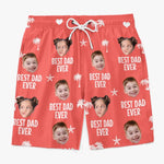 Custom Photo Braving New Worlds As A Family - Family Personalized Custom Tropical Hawaiian Aloha Men Beach Shorts - Summer Vacation Gift For Dad