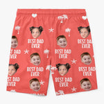 Custom Photo Braving New Worlds As A Family - Family Personalized Custom Tropical Hawaiian Aloha Men Beach Shorts - Summer Vacation Gift For Dad
