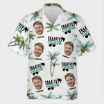 Custom Photo Family Vacation - Family Personalized Custom Unisex Tropical Hawaiian Aloha Shirt - Summer Vacation Gift For Family