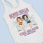 Girls Trip Cheaper Than Therapy - Bestie Personalized Custom Racer Back Tank Top - Gift For Best Friends, Sisters