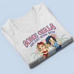 Girls Trip Cheaper Than Therapy - Bestie Personalized Custom Racer Back Tank Top - Gift For Best Friends, Sisters