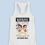 Girls Trip In Process - Bestie Personalized Custom Racer Back Tank Top - Gift For Best Friends, BFF, Sisters