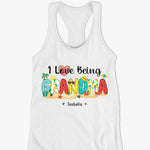 Custom Name Grandma Gifts for Women - Personalized Racer Back Tank Top