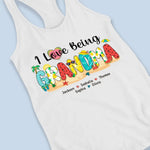 Custom Name Grandma Gifts for Women - Personalized Racer Back Tank Top