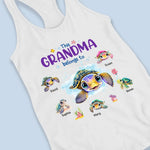 This Grandma Belongs To - Family Personalized Custom Racer Back Tank Top - Gift For Grandma