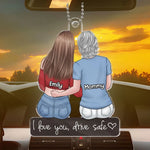Custom Name Mother Daughter Gifts - Personalized Car Ornament
