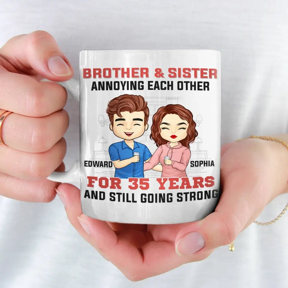 My Siblings Are My Best Friends - Family Personalized Custom Mug - Gif -  Pawfect House