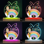 An Apple For The Teacher - Teacher Personalized Custom Shaped 3D LED Light - Gift For Teacher