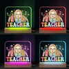 Where Passionate Teaching Takes Root - Teacher Personalized Custom Rectangle Shaped 3D LED Light - Gift For Teacher