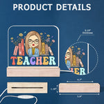 Custom Name Teacher Appreciation Gifts - Personalized Acrylic LED Light