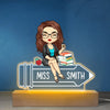 Teaching Fills My Heart - Teacher Personalized Custom Shaped 3D LED Light - Gift For Teacher